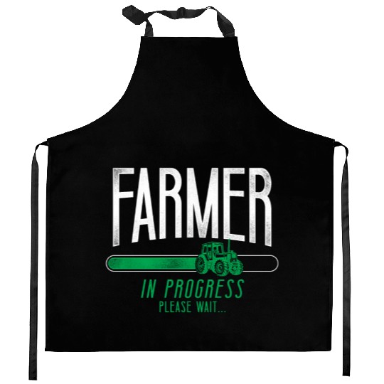 Farming Farmer Tractor Vintage Kitchen Aprons