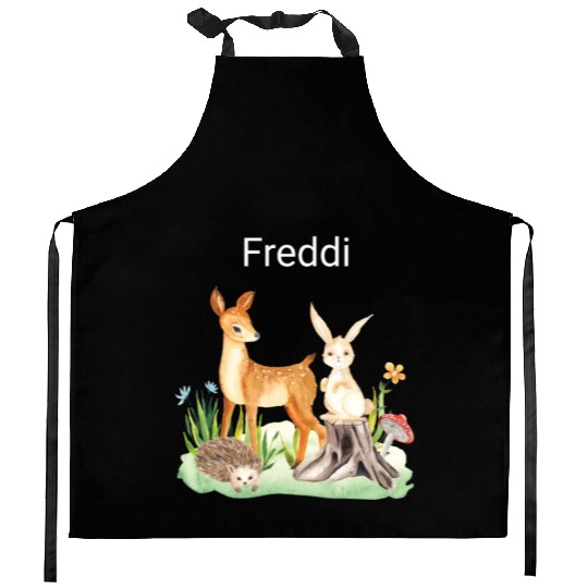Animal deer rabbit hedgehog Freddi Kitchen Aprons