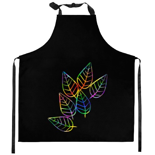 leaf icon nature colorful rgb leaves Kitchen Aprons