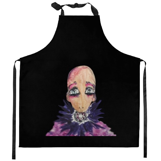 Glamorous baby in violet. Kitchen Aprons