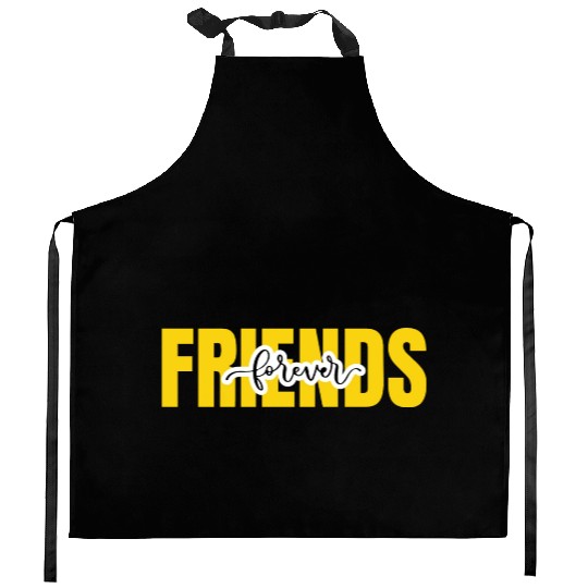 Friends forever. World's friendship day Kitchen Aprons