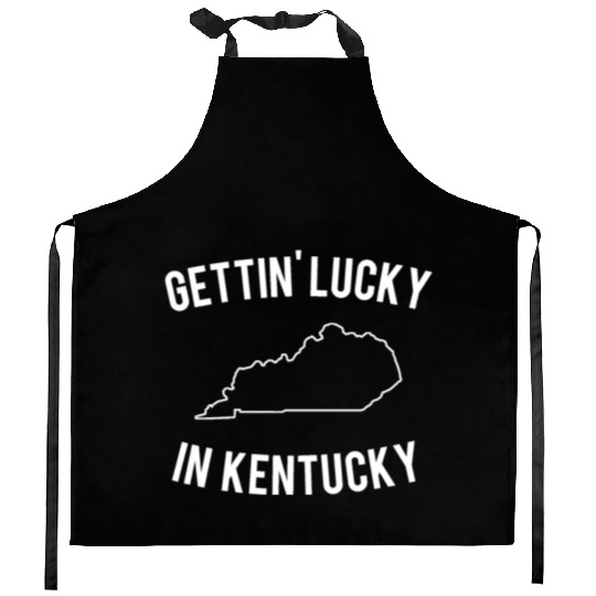 Getting Lucky In Kentucky Kitchen Aprons