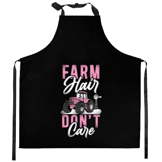 Farming Farmer Girl Female Tractor Kitchen Aprons