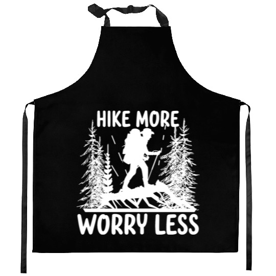 Hiking Go Mountaineering Hiking Tour Cool Saying Kitchen Aprons