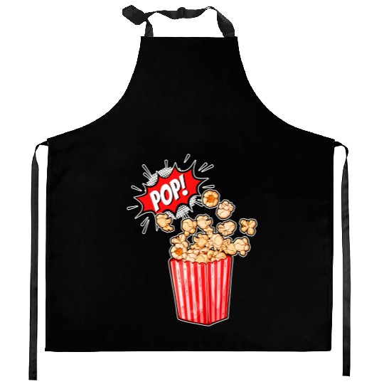 Retro Movie Popcorn Lover Kitchen Aprons