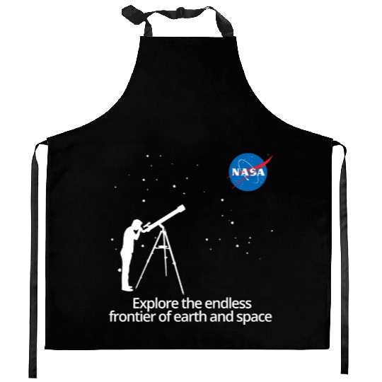 NASA Explore The Endless Frontier Of Earth Space Kitchen Aprons