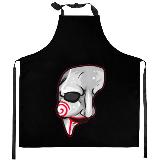 Scary Horror Movie Mask Costume Halloween Kitchen Aprons