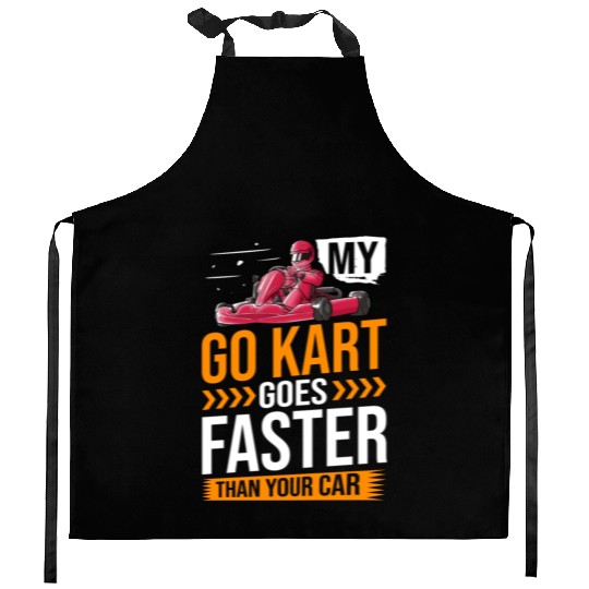 Go Kart Racing Indoor Karting Racer Electric Kitchen Aprons