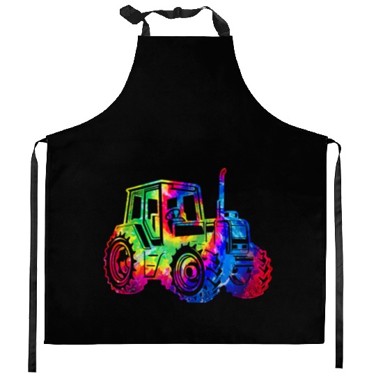 Farming Farmer Tie Dye 80s 90s Kitchen Aprons