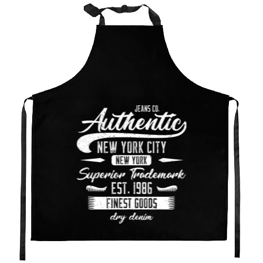 New York City Born In 1986 Vintage Birthday Kitchen Aprons