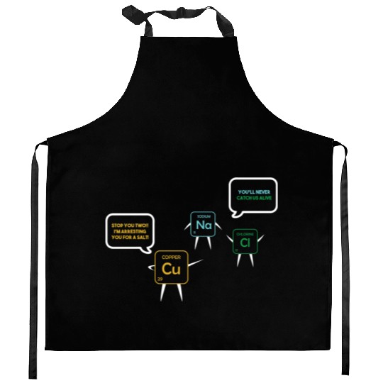 Chemistry Teacher Student Periodic Table Pun Kitchen Aprons