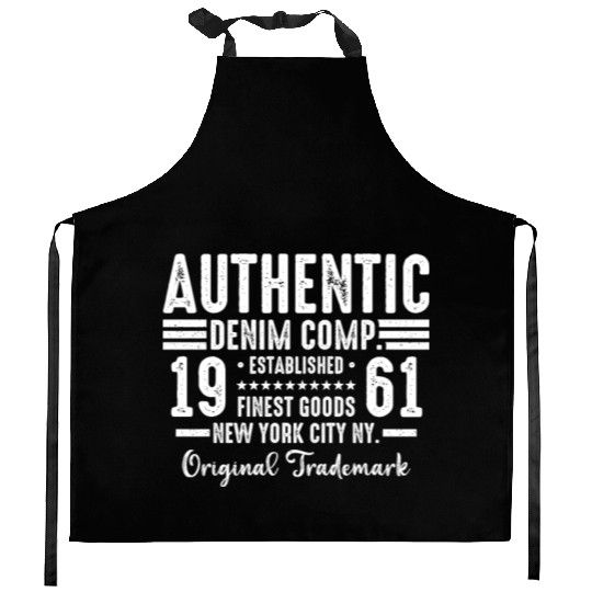 New York City Born In 1961 Vintage Birthday Kitchen Aprons