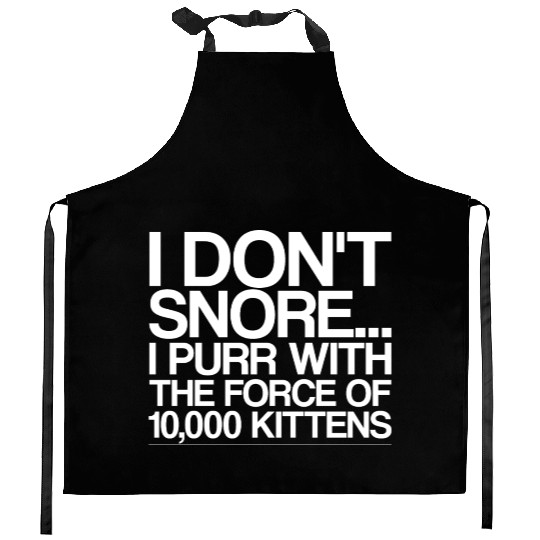 I Purr With The Force Of 10,000 Kittens 4 Kitchen Aprons