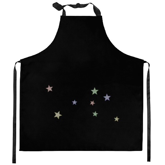 Glittery Stars, Colourful Glitter Stars, Colours Kitchen Aprons