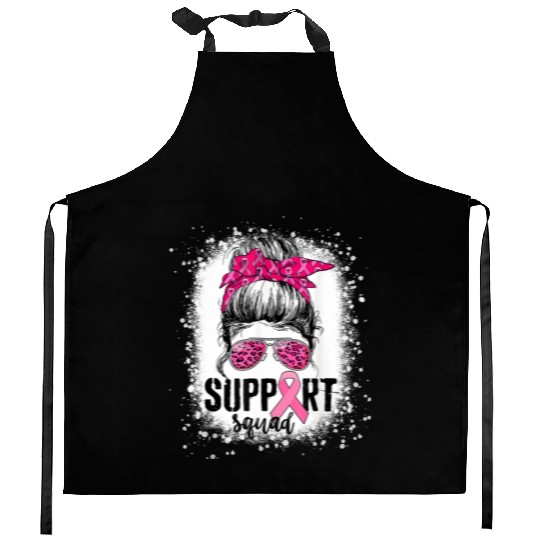 Wear It Pink ,Support Squad, Breast Cancer Support Kitchen Aprons