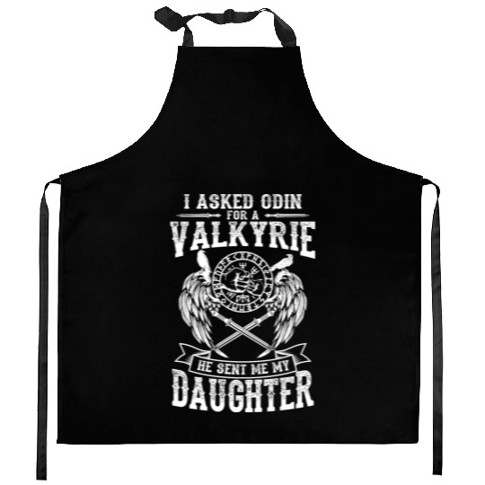 Asked For Valkyrie Viking Odin Thor Valhalla Kitchen Aprons