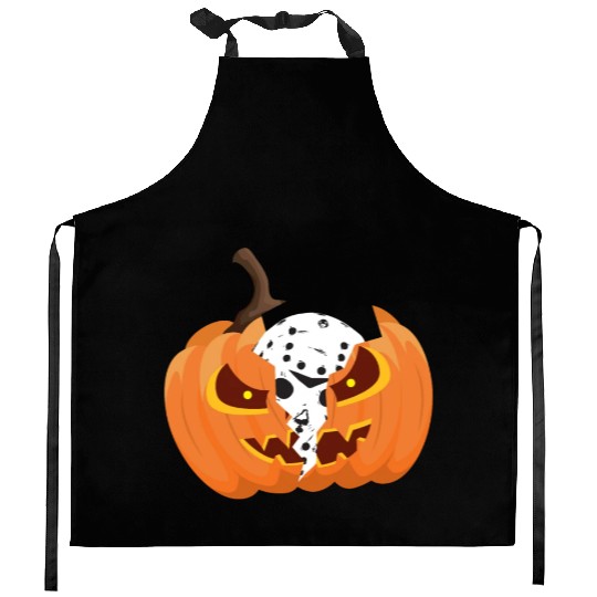 Pumkin Halloween party Jason hokey mask Friday Kitchen Aprons
