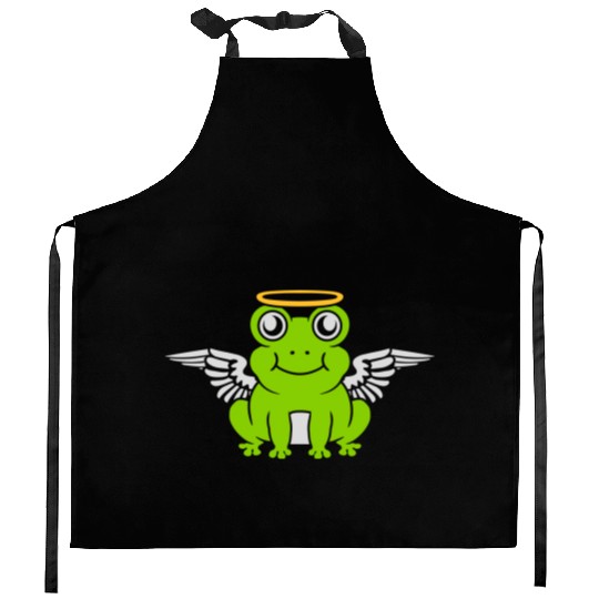 Angel frog wings Kitchen Aprons