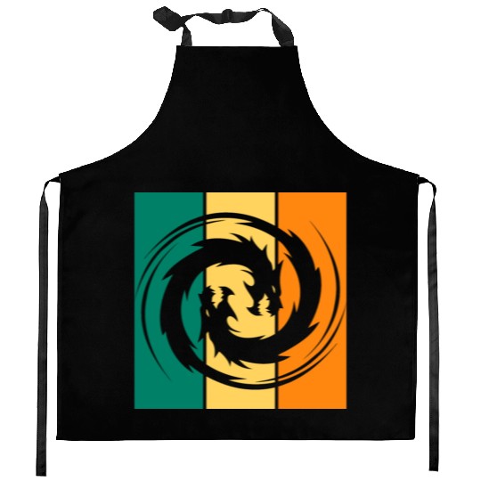 Dragon Ying Yang Kitchen Aprons