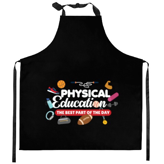 Physical Teacher Phys Ed Physical Education Kitchen Aprons