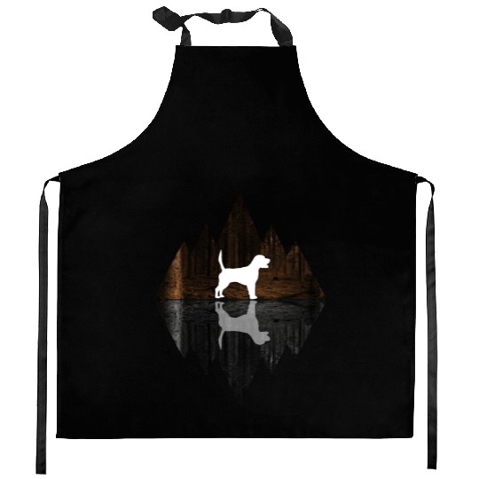 Beagle abstract - geometry dog triangle Kitchen Aprons