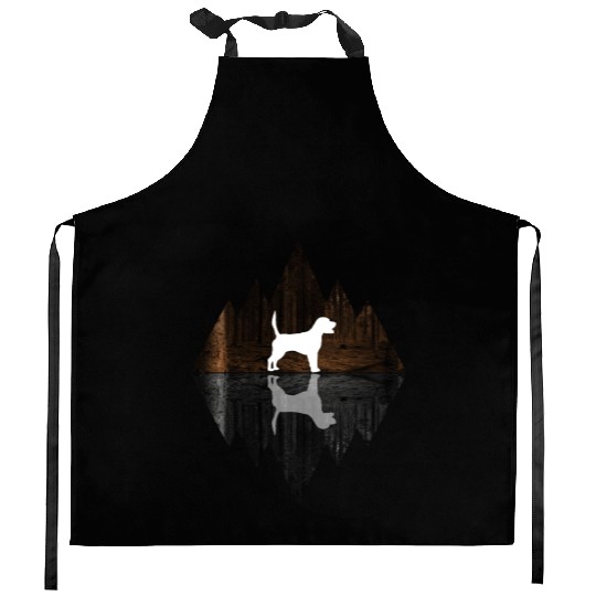 Beagle abstract - geometry dog triangle Kitchen Aprons
