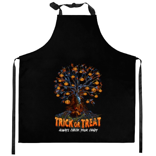 Trick or Treat, Halloween Party, Candy, Pumpkin Kitchen Aprons