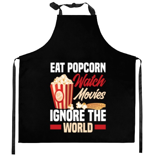 Film Popcorn Cinema Kitchen Aprons
