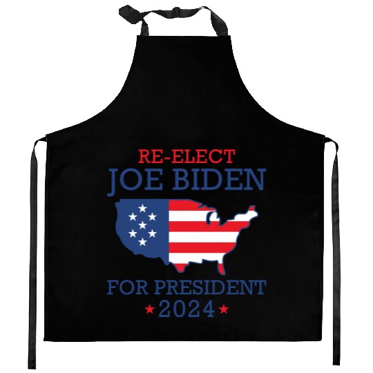 Re-Elect Joe Biden For President 2024 Kitchen Aprons