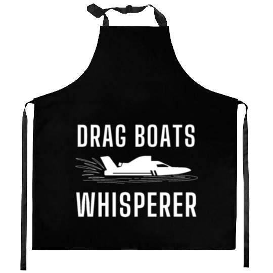 Drag Boat Racing And Speedboat Racing Kitchen Aprons