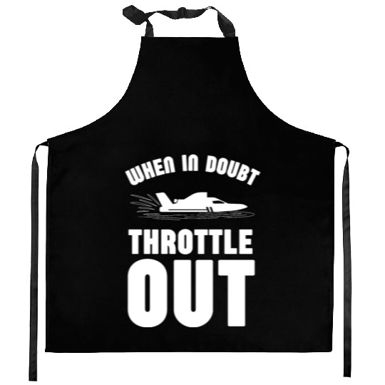 Drag Boat Racing And Speedboat Racing Kitchen Aprons