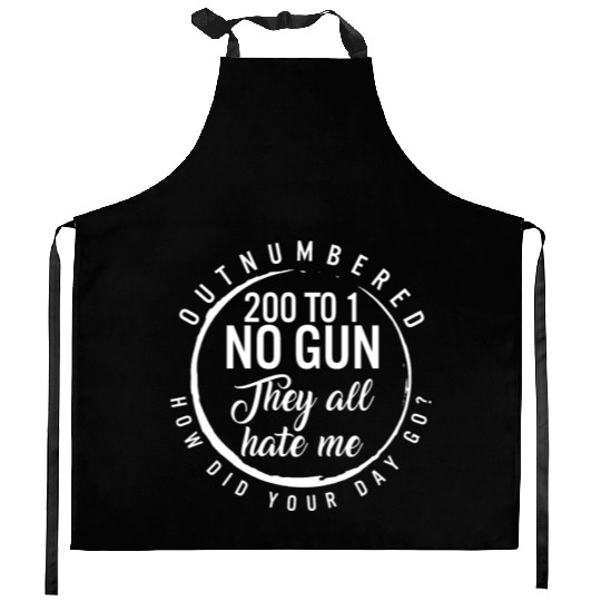 Correctional Officer Kitchen Aprons, Out Numbered 200 To 1