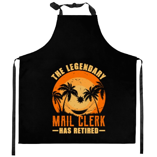 The Legendary Mail Clerk Has Retired Retirement Gi Kitchen Aprons