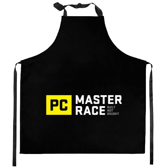 Pc Master Race Built Not Bought Glorious Kitchen Aprons