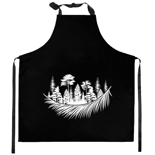 Nature Forest Plants Tree Camping Hiking Mountains Kitchen Aprons
