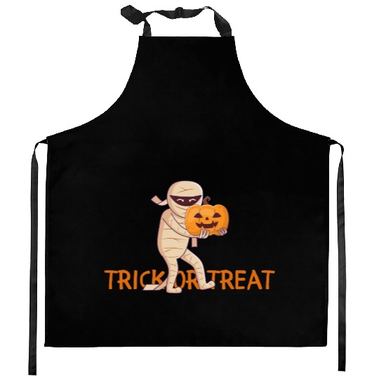Trick or Treat mummy Kitchen Aprons