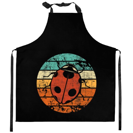 Retro Vintage Ladybug Animal Insect Lover Ladybird Kitchen Aprons
