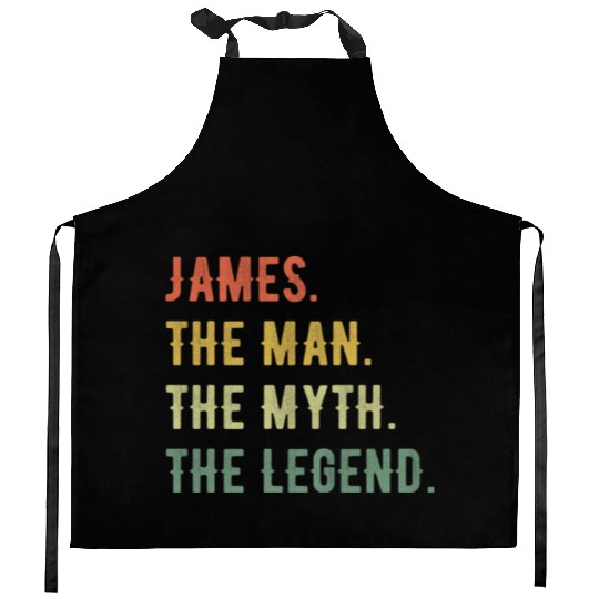 James First Name The Man The Myth The Legend Kitchen Aprons
