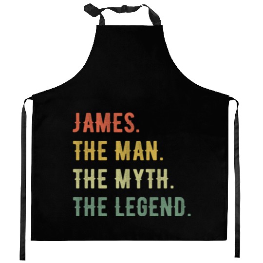James First Name The Man The Myth The Legend Kitchen Aprons