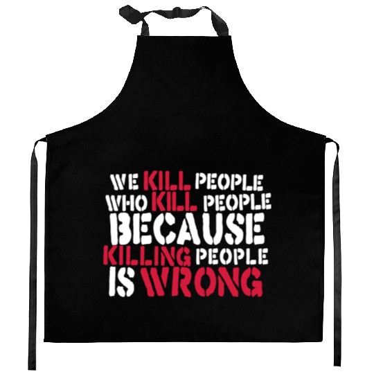 Anti War Saying - Ukraine Russia Peace Kitchen Aprons
