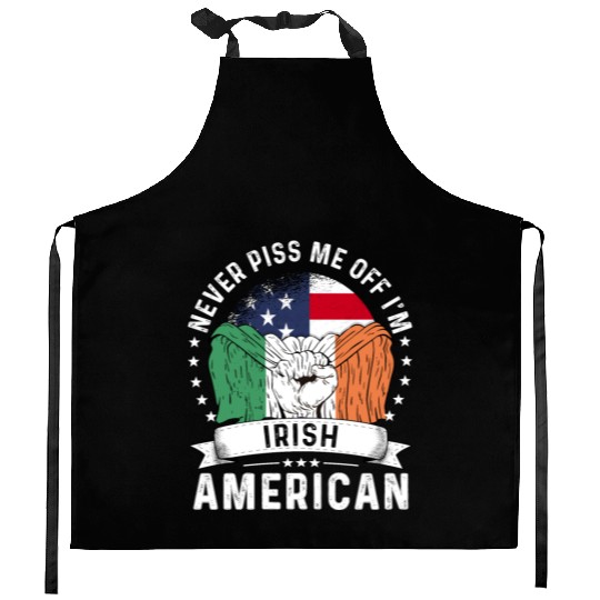 Ireland American Country Heritage Flags Kitchen Aprons