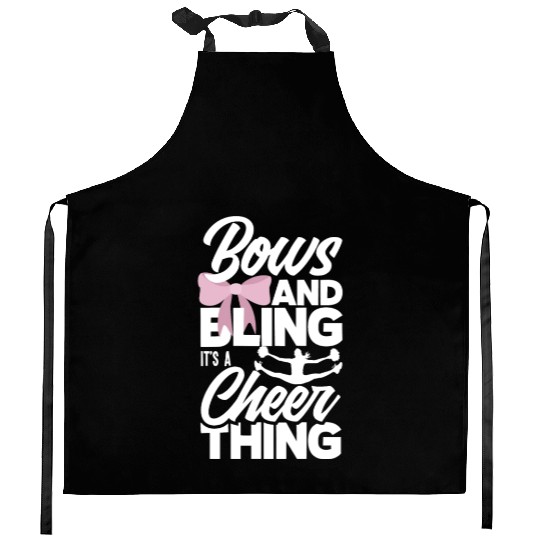 Bows And Bling It's A Cheer Thing Cheerleading Kitchen Aprons