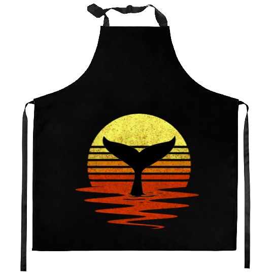 Save The Whales Nautical Ocean Killer Whale Sea Co Kitchen Aprons