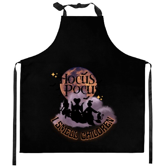 Hocus Pocus Sticker, I Smell Children Sticker Kitchen Aprons
