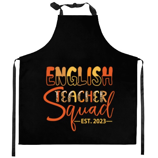 English Teacher Squad EST. 2023 Kitchen Aprons