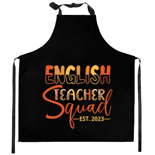 English Teacher Squad EST. 2023 Kitchen Aprons