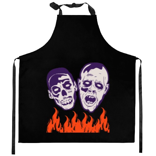 Fine Graphic Halloween Zombie Funny Kitchen Aprons