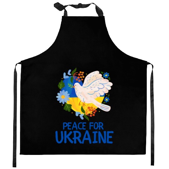 Peace For Ukraine Kitchen Aprons