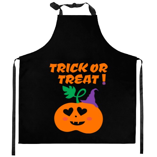 Halloween Scary Evil Pumpkin Funny Pumpkin Head Kitchen Aprons