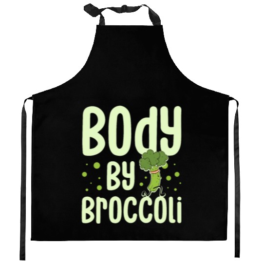 Body By Broccoli Vegetarian Veggies Vegan Kitchen Aprons